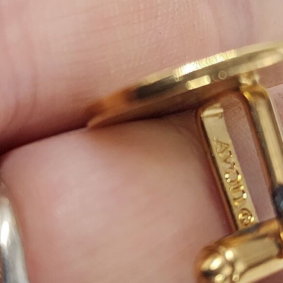 Vintage 1970s Avon Antique Car Cufflinks Enamel Gold Model T Auto - Picture 4 of 5